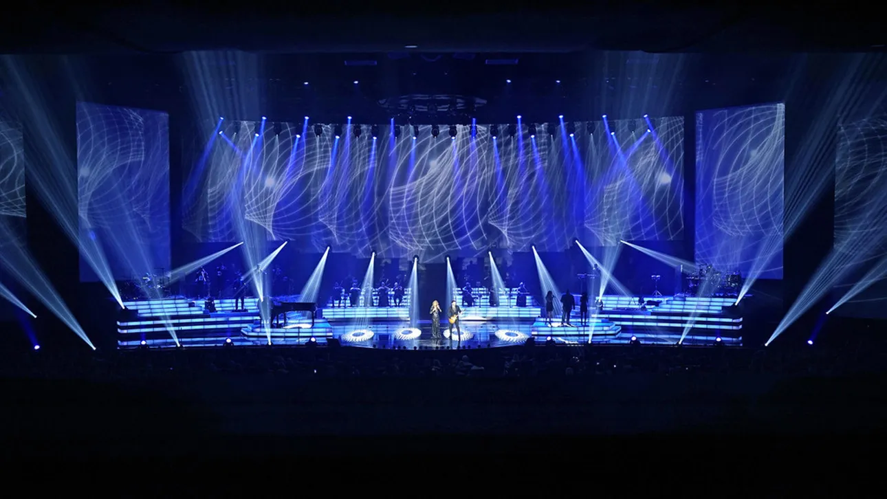 Spectacle visuel et atmosphère de concert